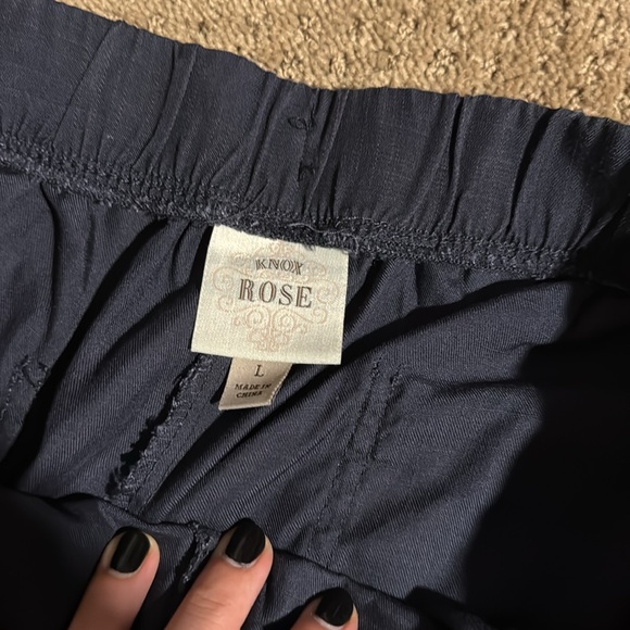 Knox Rose Navy Linen Joggers!💙 - Picture 4 of 4